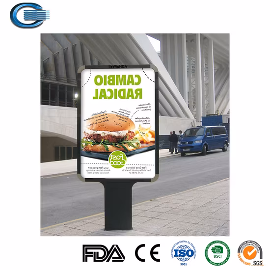 Huasheng Wanddisplay, einfacher Leuchtkasten, LED-Werberahmen, Aluminiumprofil, tragbar, spart Arbeitskräfte, Einzelhandel, kombiniert Stoff-Leuchtkasten