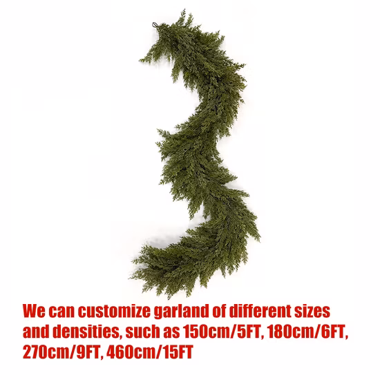 Weiße Tannennadeln-Stern-Weihnachtsgirlande